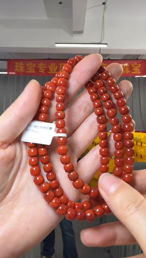 手串未镶嵌南红玛瑙南红老型多圈约7*5mm