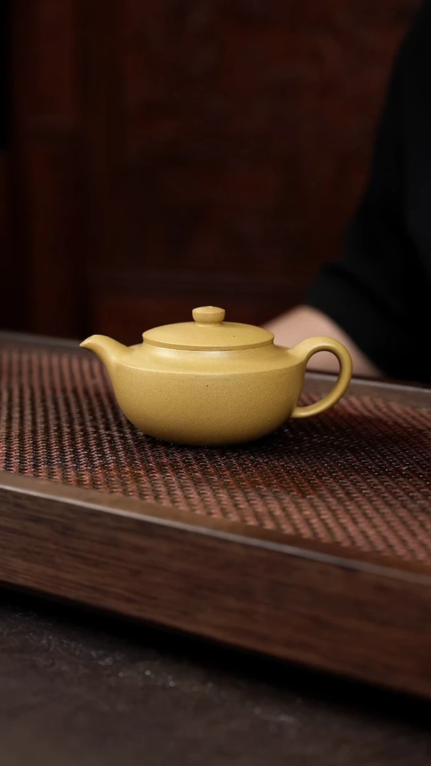 茶壶紫砂黄金段汉扁