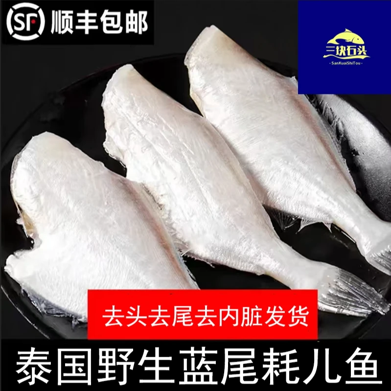 【三块石头】泰国野生蓝尾耗儿鱼150-200g/条板冻干烧火锅剥皮鱼