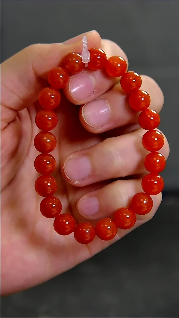 南红玛瑙手串未镶嵌012ZB0528产品一个