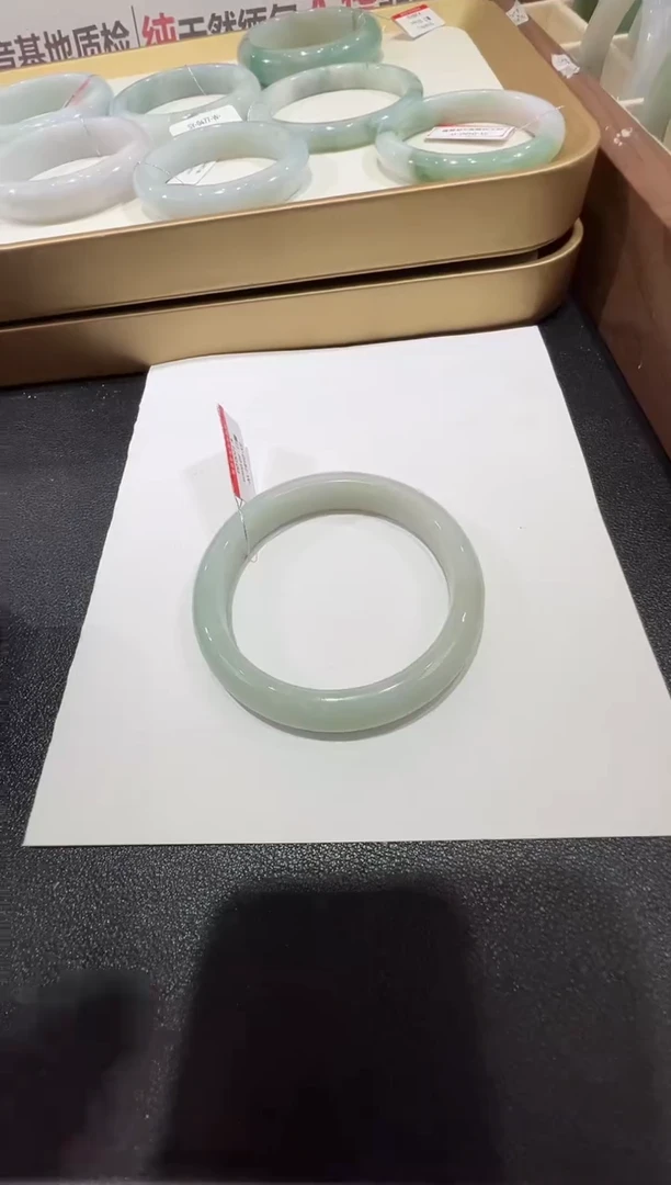 纯天然缅甸A货翡翠手镯60-61mm-482号