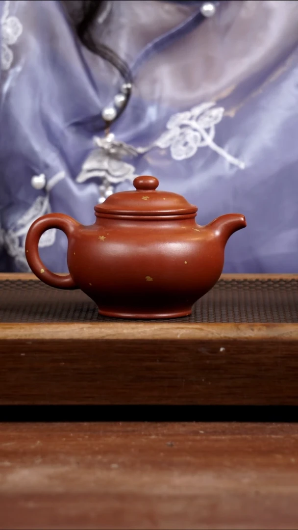 茶壶紫砂红皮龙掇只300CC