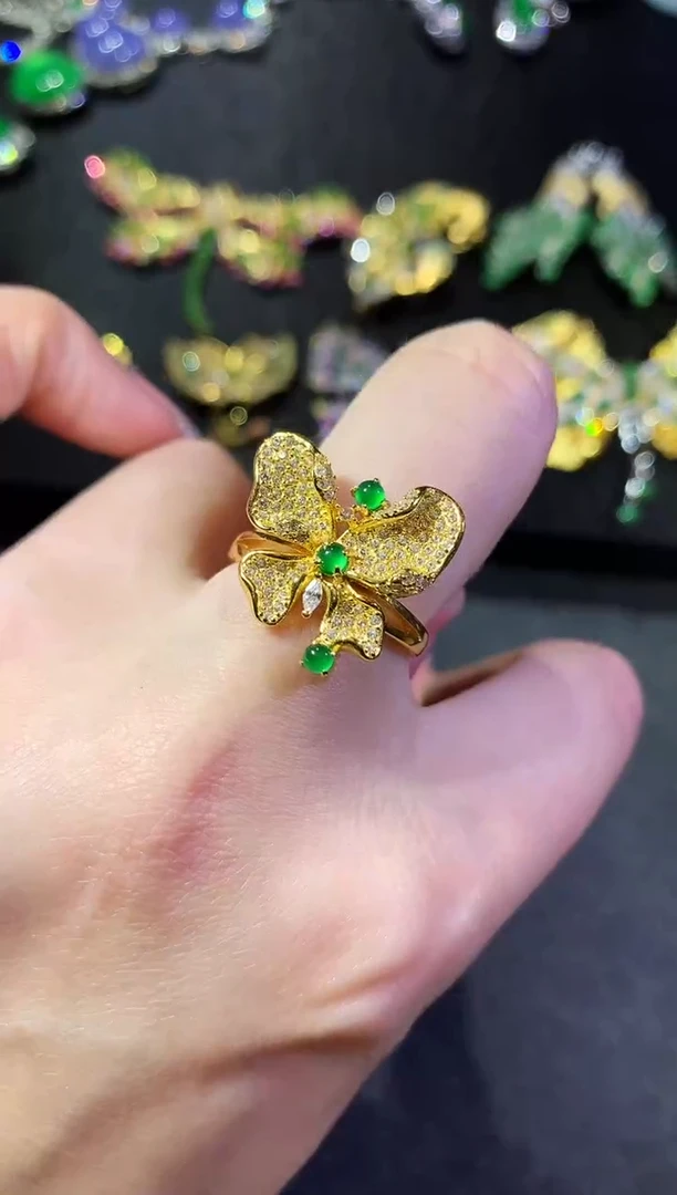 【闪购商品】翡翠戒指银S925镶嵌148戒指（多样性发货一件