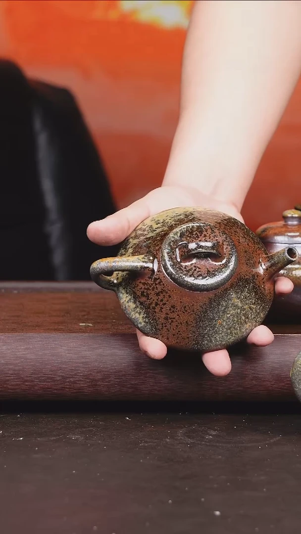 茶壶紫砂柴烧 壶