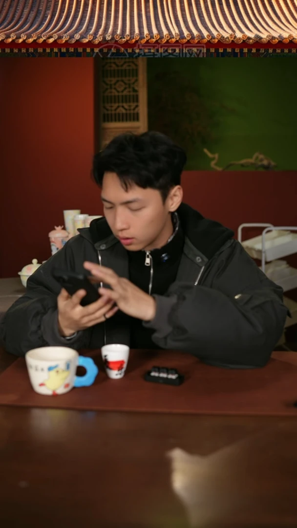 陶瓷无盖款有*柿景德镇纯手工陶瓷杯