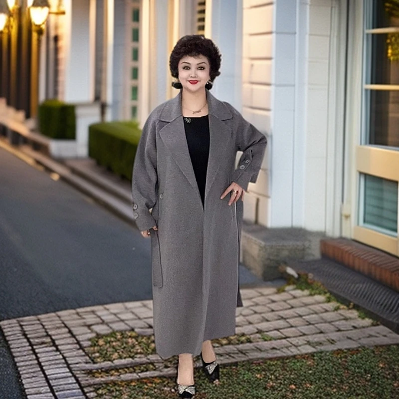 春秋新款羊毛绒大衣长款  2387