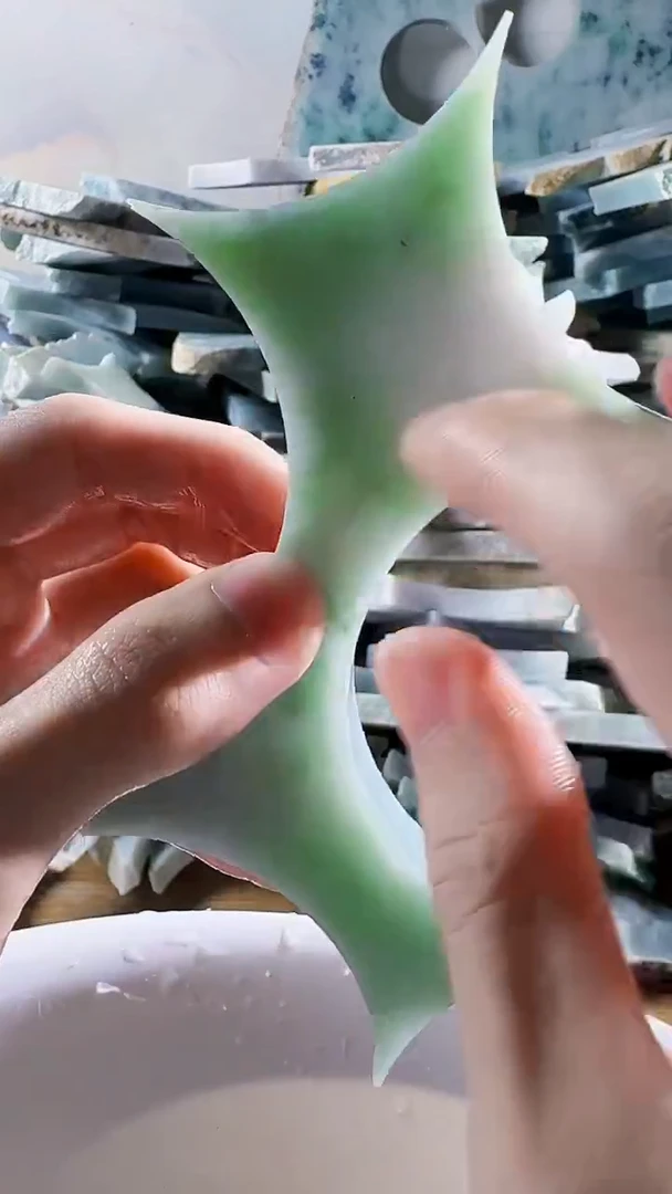 翡翠裸石缅甸翡翠A货文9648