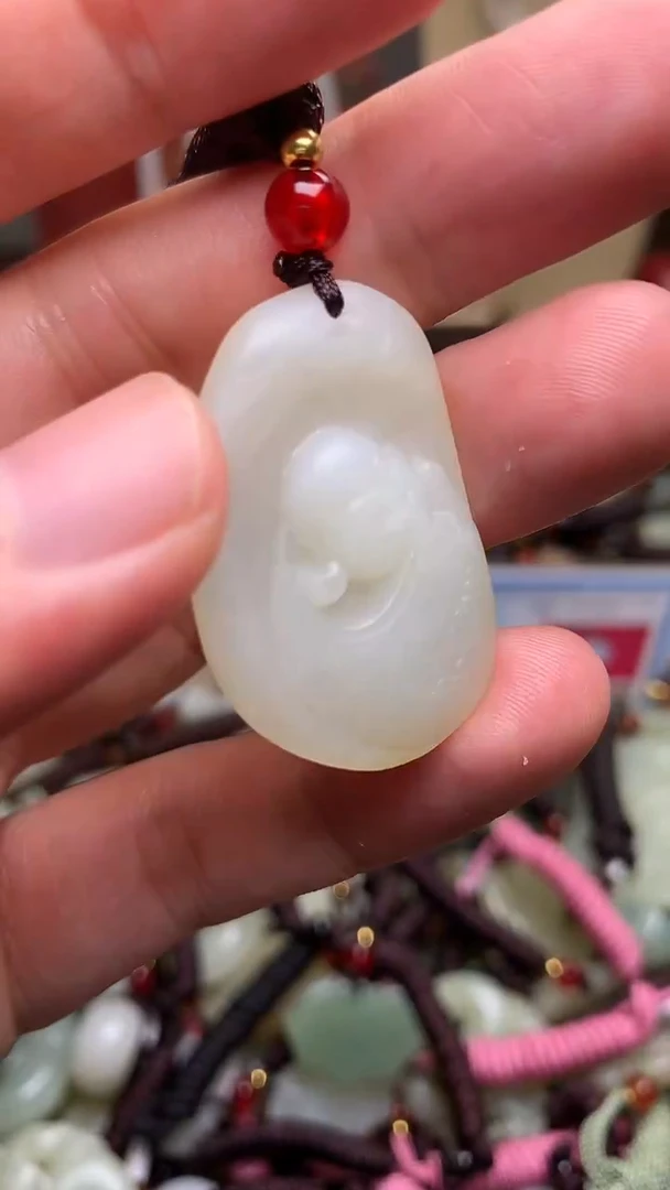 颈饰未镶嵌和田玉新疆料青海料清水和田玉吊坠