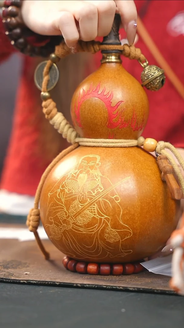 【闪购商品】WB293大漆酒葫芦不包手串及旋转底座