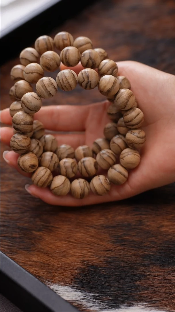 沉香手串肉*多【紫瑶】CLX1030芽庄虎王沉香单圈手串多样性发一