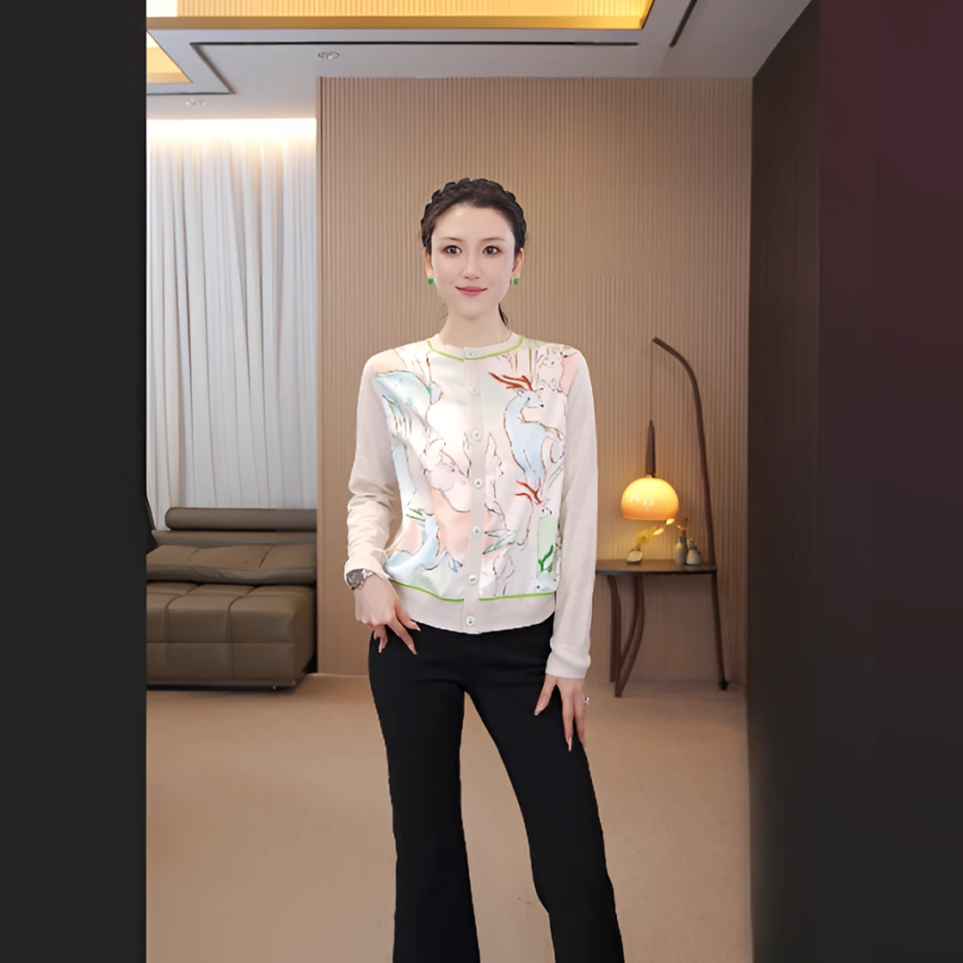 NIUNIU · Niu-270  气质时尚减龄拼接毛衣