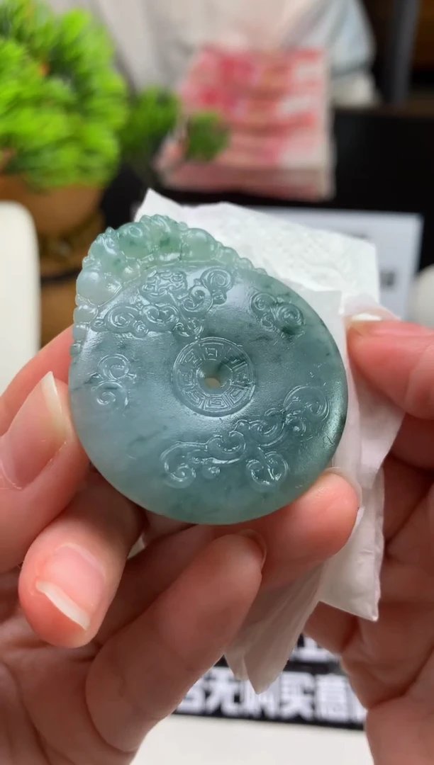 未镶嵌定制翡翠风**雨---122780