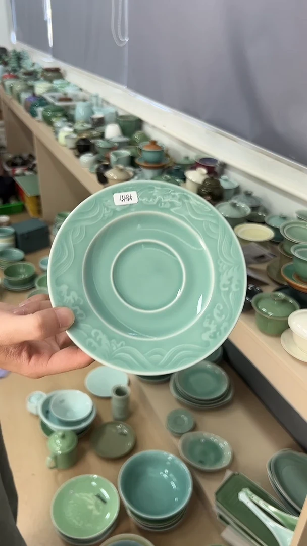 龙泉云间青瓷小米茶器