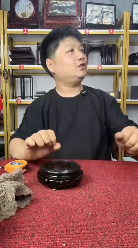 紫檀木类端景台9CM小号