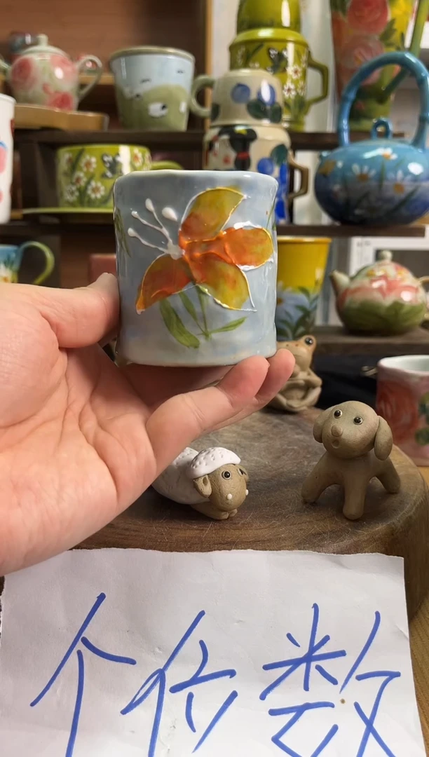 杯子景德镇手工手绘陶瓷