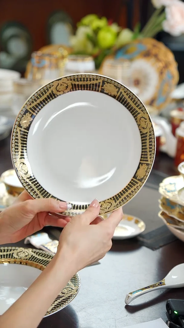 瓷片8英寸菜盘1个