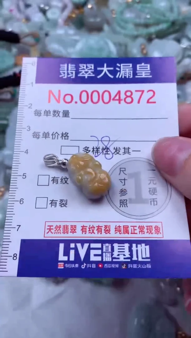 吊坠(不含链)未镶嵌翡翠4872