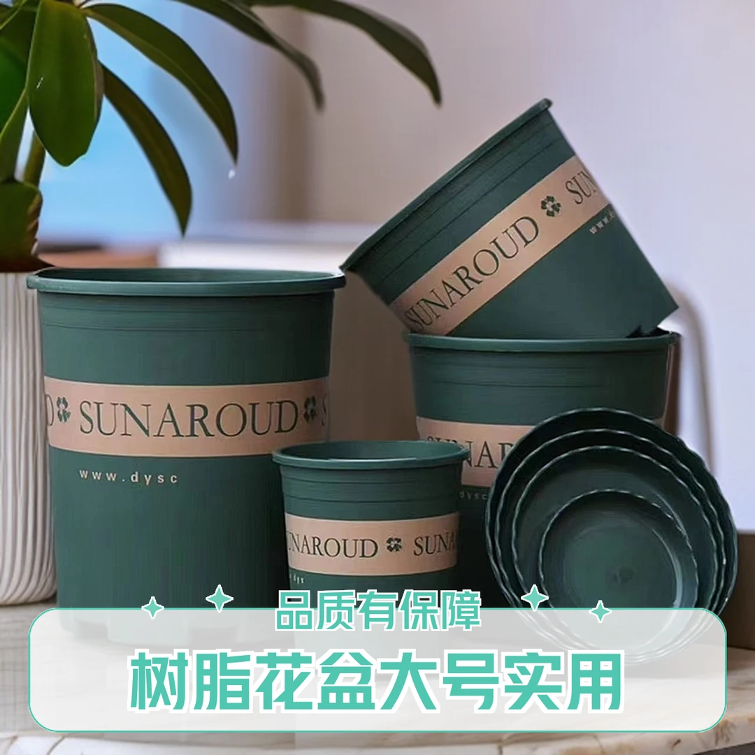 花盆加仑盆塑料家用花盆草莓多肉盆栽绿萝月季花盆树脂大号花盆