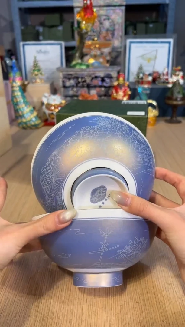 【闪购商品】杯154清明上河图面碗套二