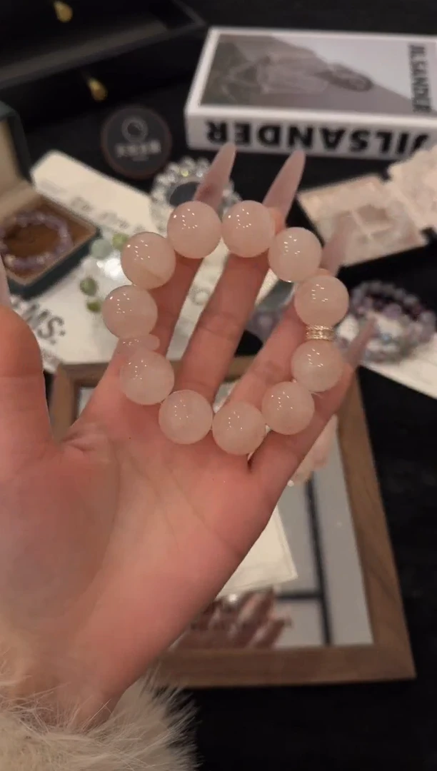 合金手链水晶粉水晶x3513