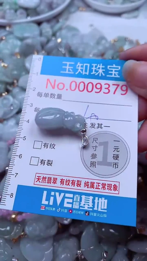 吊坠(不含链)未镶嵌翡翠9379