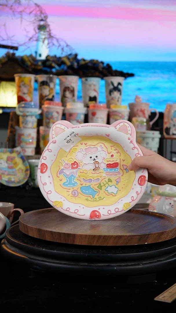陶瓷便携款手工手绘景德镇陶瓷