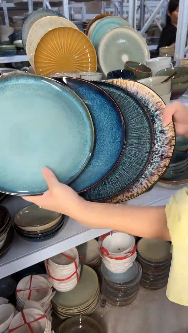 陶瓷外贸尾货瑕疵满20包邮X4 小盘