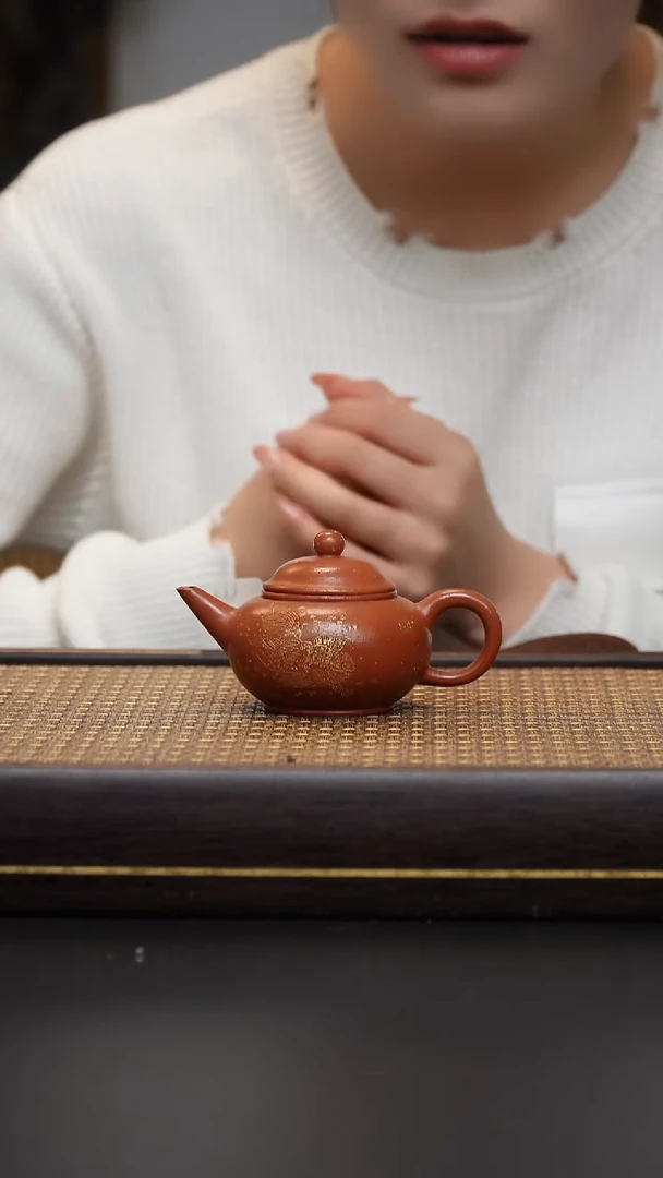茶壶紫砂紫砂 宁国红 水平
