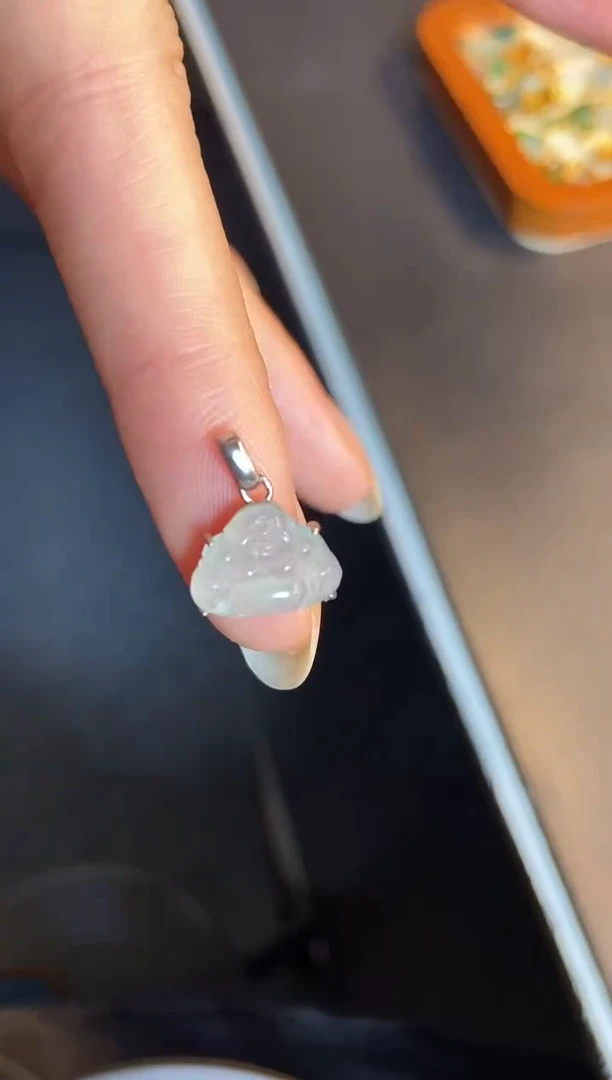 吊坠(不含链)银S925镶嵌翡翠1