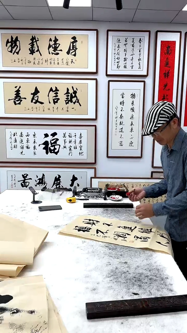 书法A***汛带框165*50