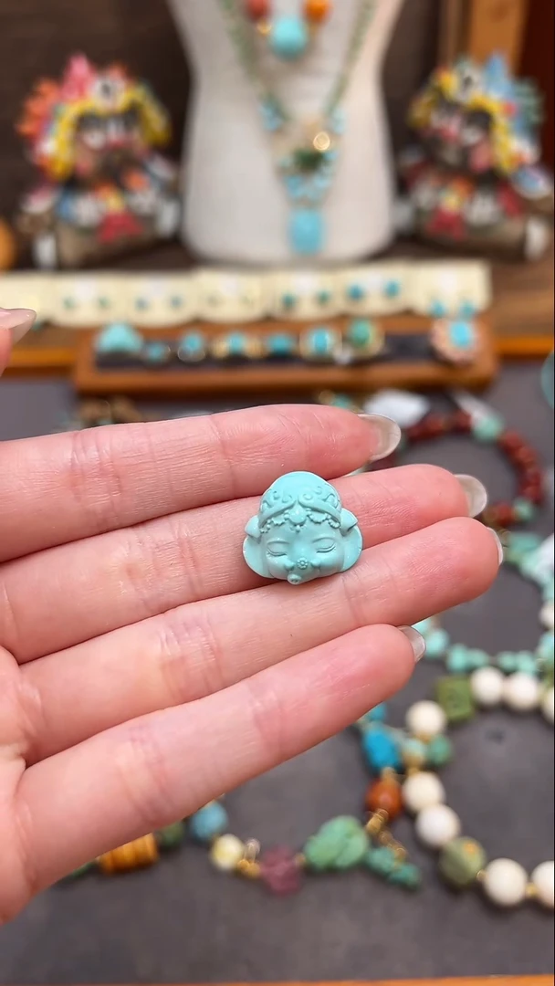 绿松石未镶嵌配饰绿松石配饰