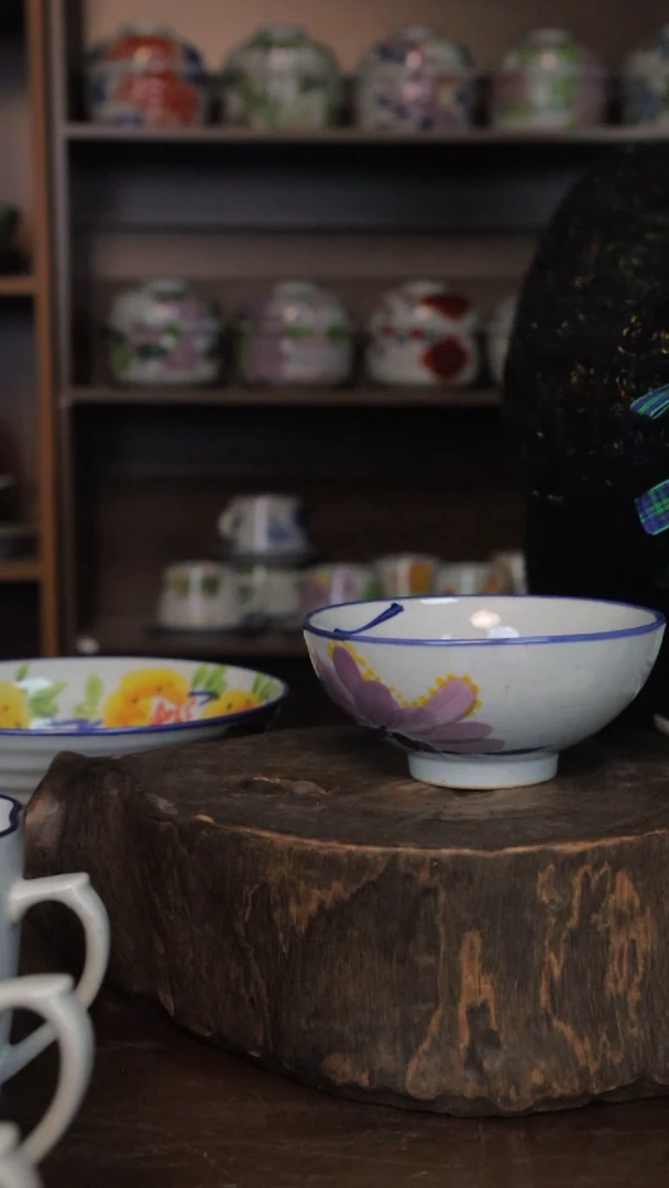 【闪购商品】椿野5寸鸡心碗（青花玉兰）C231*2