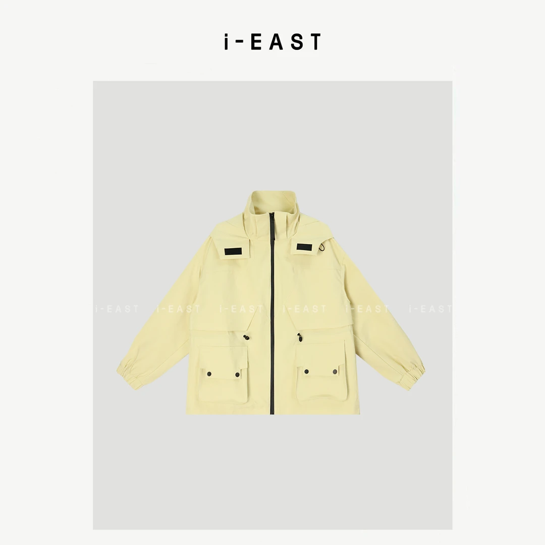i-EAST QQ 美由纪~设计感满满冲锋衣休闲外套-5C WT10383