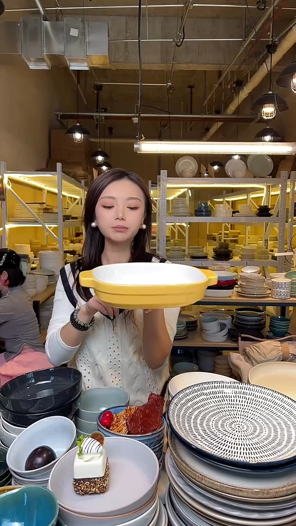 瓷321 外贸尾货高温釉下彩陶瓷餐具默认微瑕