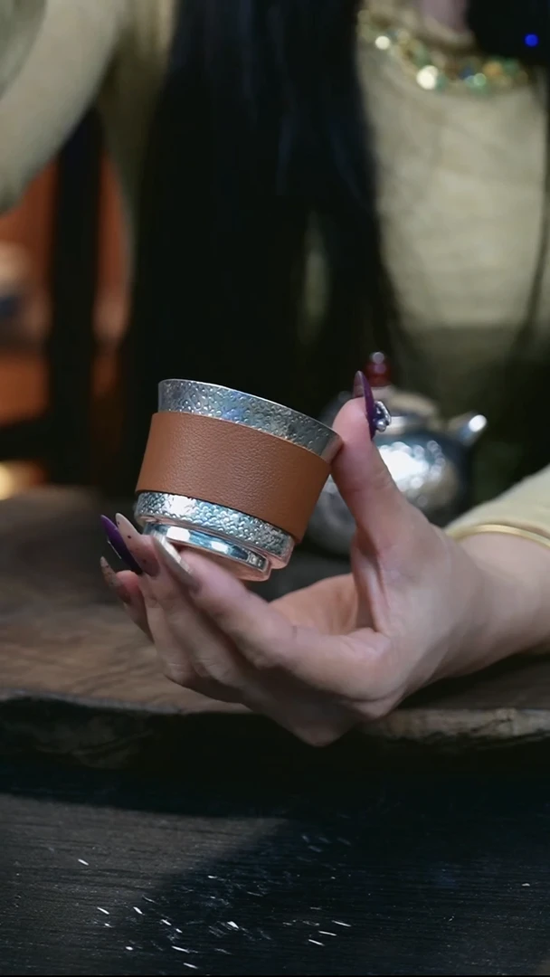 手工素面银杯大号999