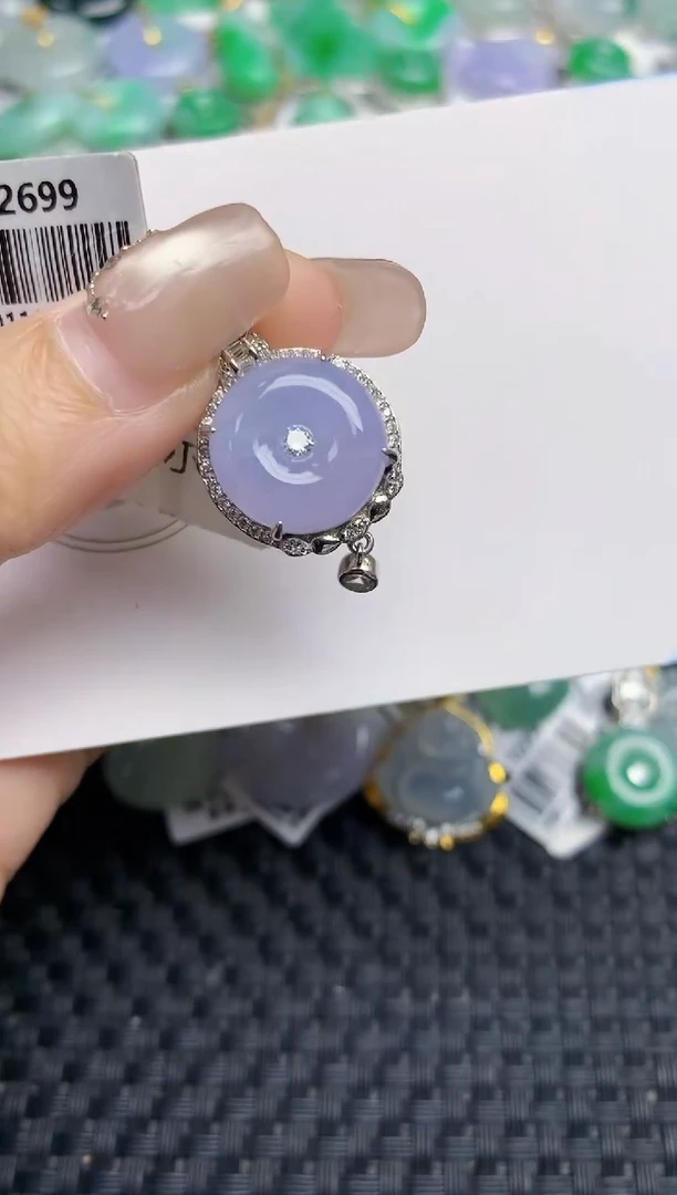 颈饰未镶嵌翡翠天然缅甸A货翡翠百元以上9元证书费自理