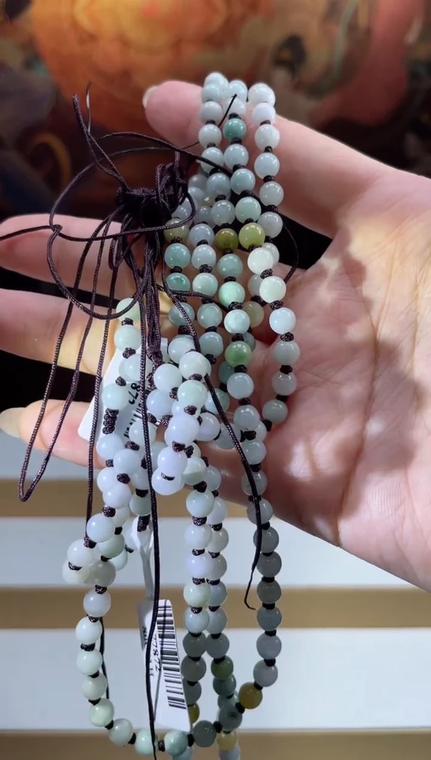 翡翠未镶嵌颈饰多样性发其一珠链37