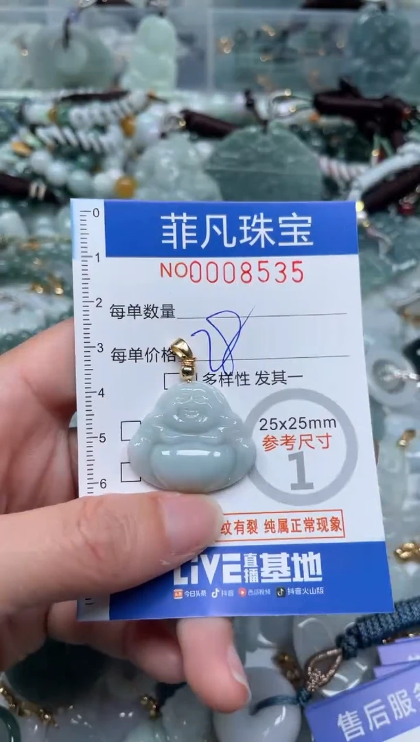 【闪购商品】翡翠颈饰未镶嵌00..8535