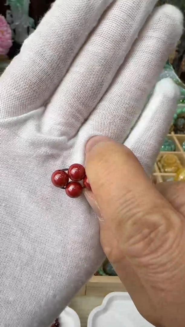 水晶手串未镶嵌朱砂手串定制款