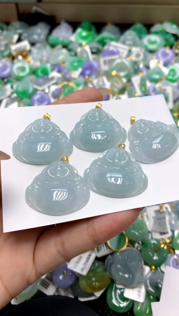 【闪购商品】翡翠颈饰18K金镶嵌11111111（多样性发其一）