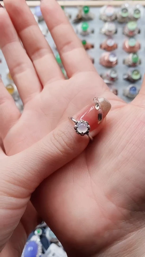 【闪购商品】翡翠戒指银S925镶嵌盘主女戒专场