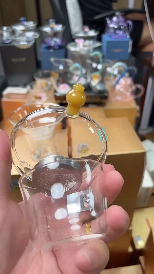 @@禾器晶彩奉珠茶漏金玉色