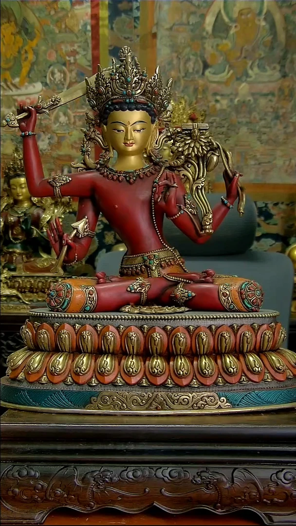 铜像造像收藏铜像造像收藏文殊