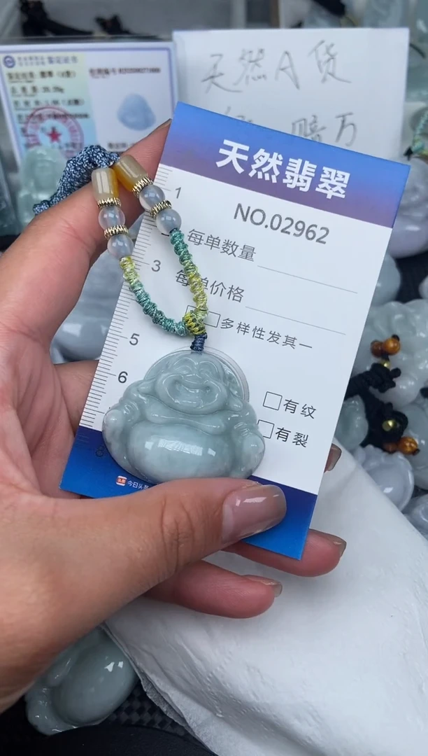 颈饰未镶嵌翡翠纯天然A货翡翠2962