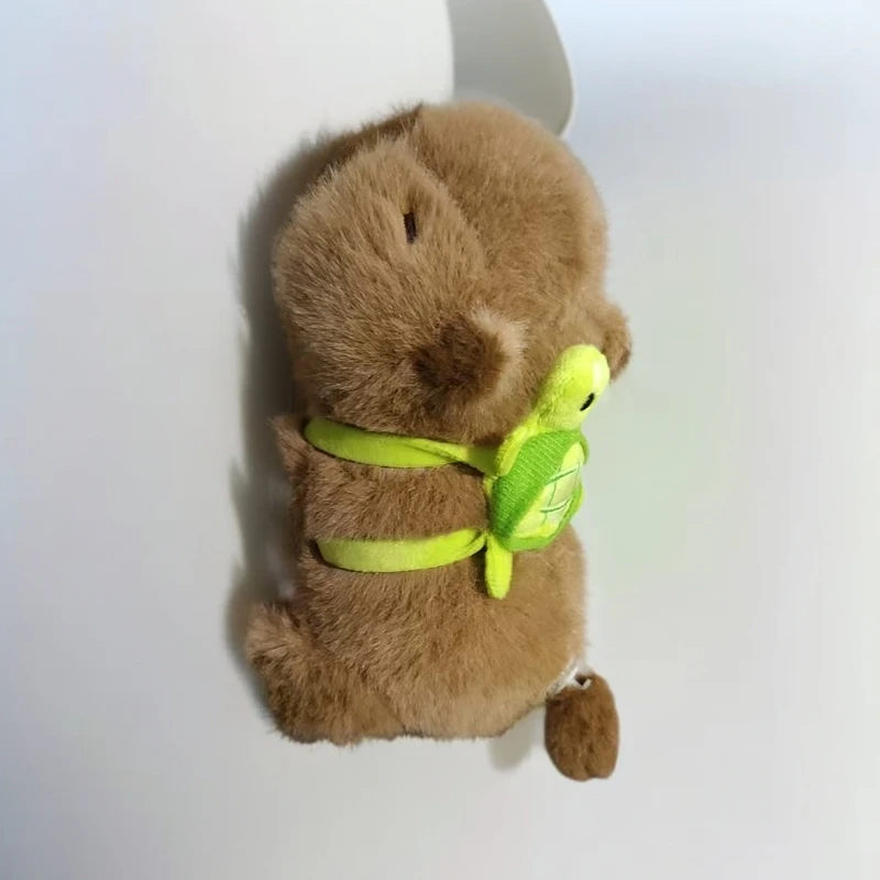 会动的卡皮扒拉水豚毛绒玩具小号