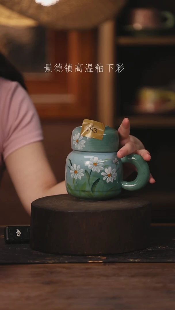 陶瓷景德镇高温釉下手绘陶瓷153