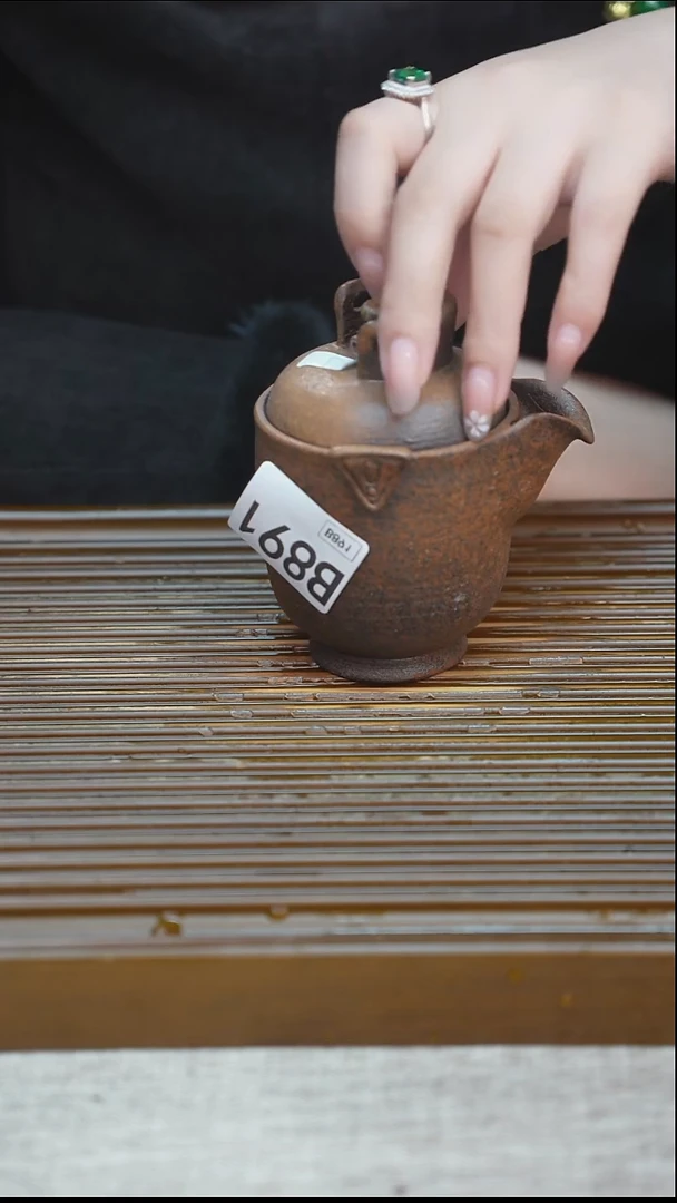 纯手工粗陶茶具每一只不一样