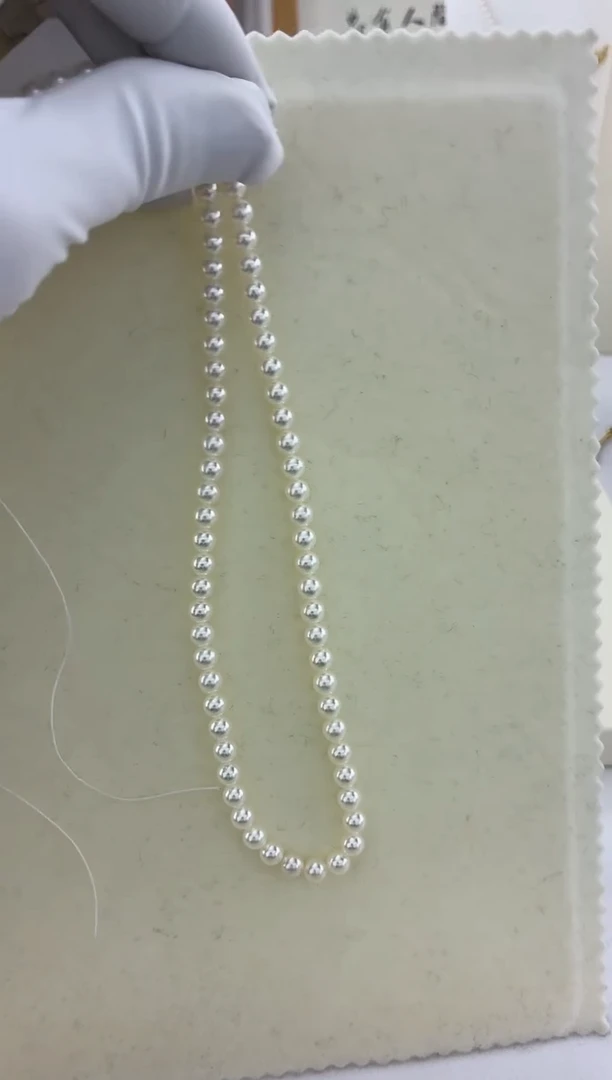 颈饰未镶嵌海水珍珠无调rose p5-5.5满珠链