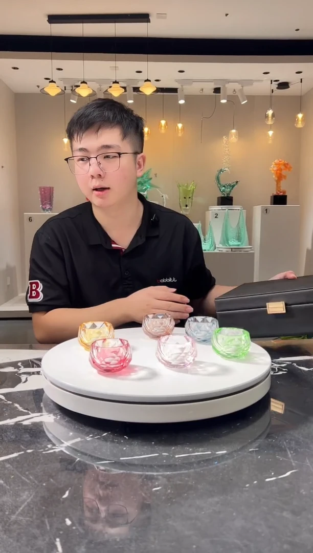 摆件巴比特美学 马卡龙混色茶杯