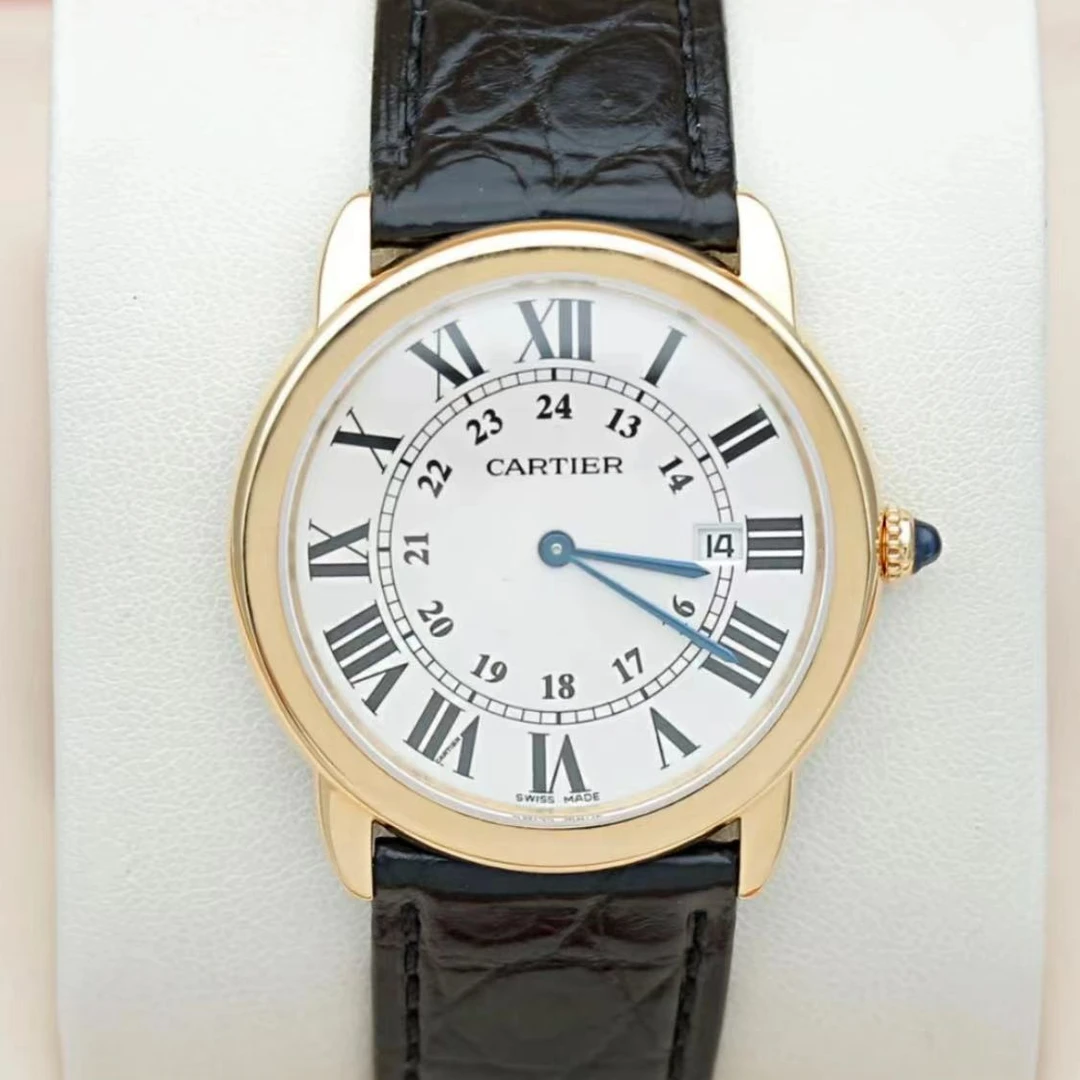 99新 Cartier/卡地亚 伦敦W6700455 36间金石英休闲女表 单表